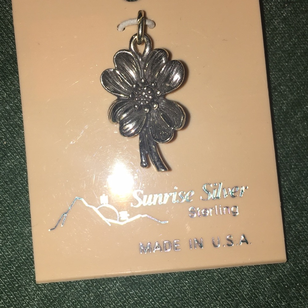 🌸New sterling silver dogwood charm🌸